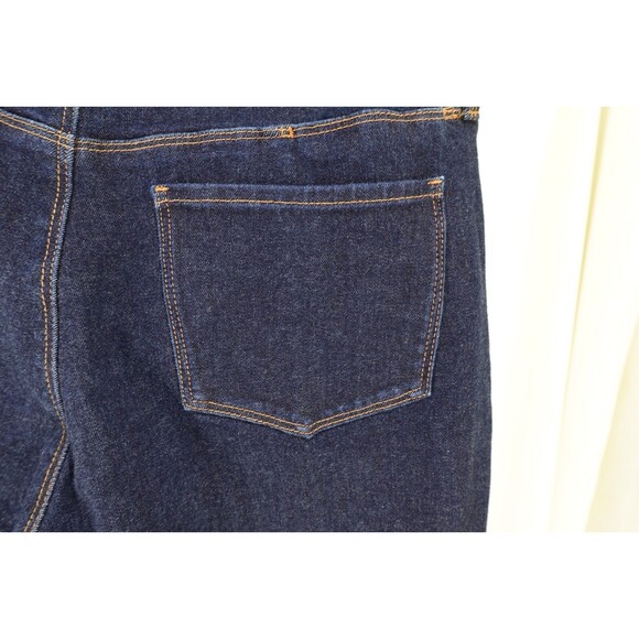 MUJI Women's Slim Straight 6-Pocket Stretch Cotton Blend Denim Blue Jeans SZ 27 - Picture 9 of 16